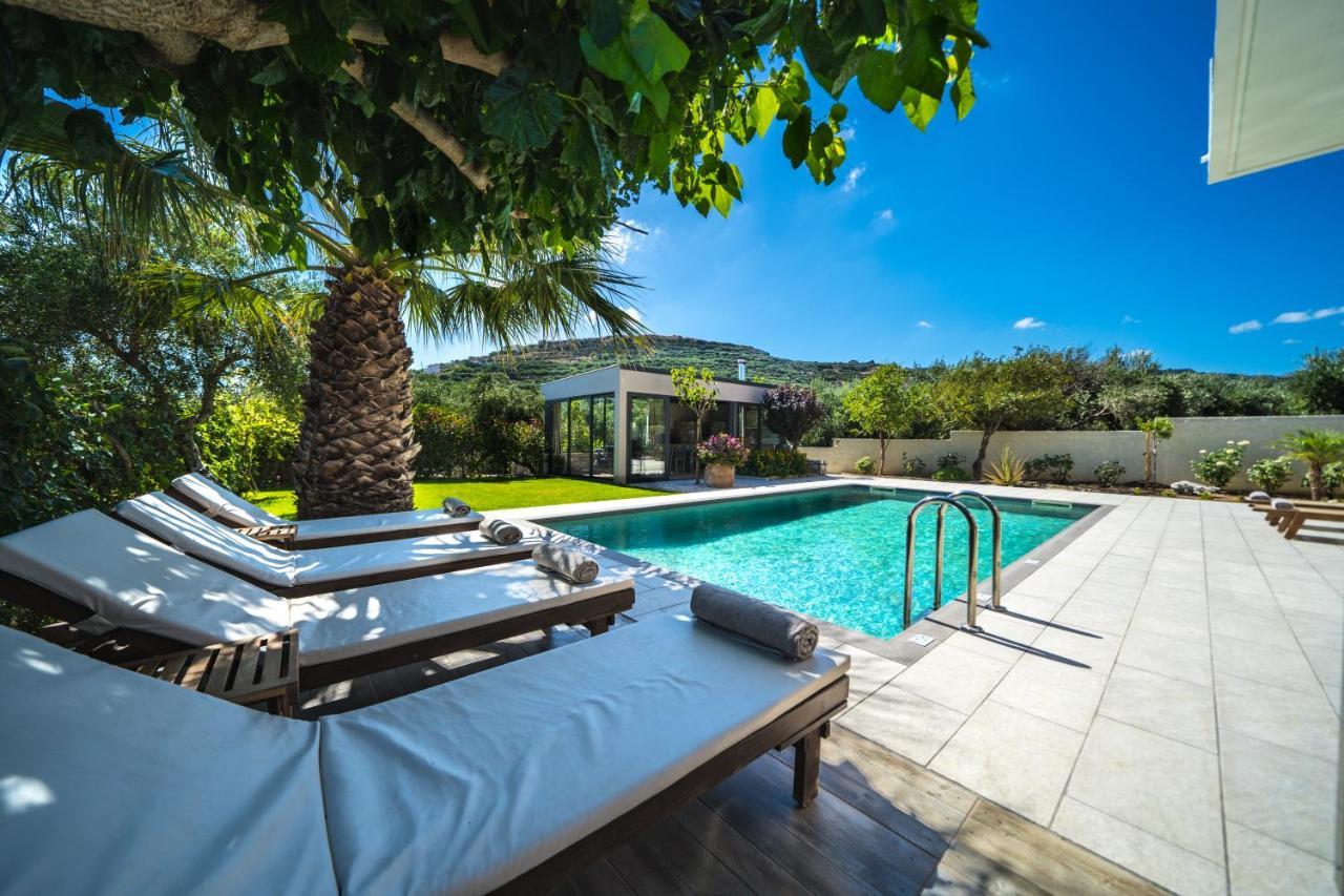 קיסאמוס Petronila Luxury Villa With Heated Private Pool מראה חיצוני תמונה