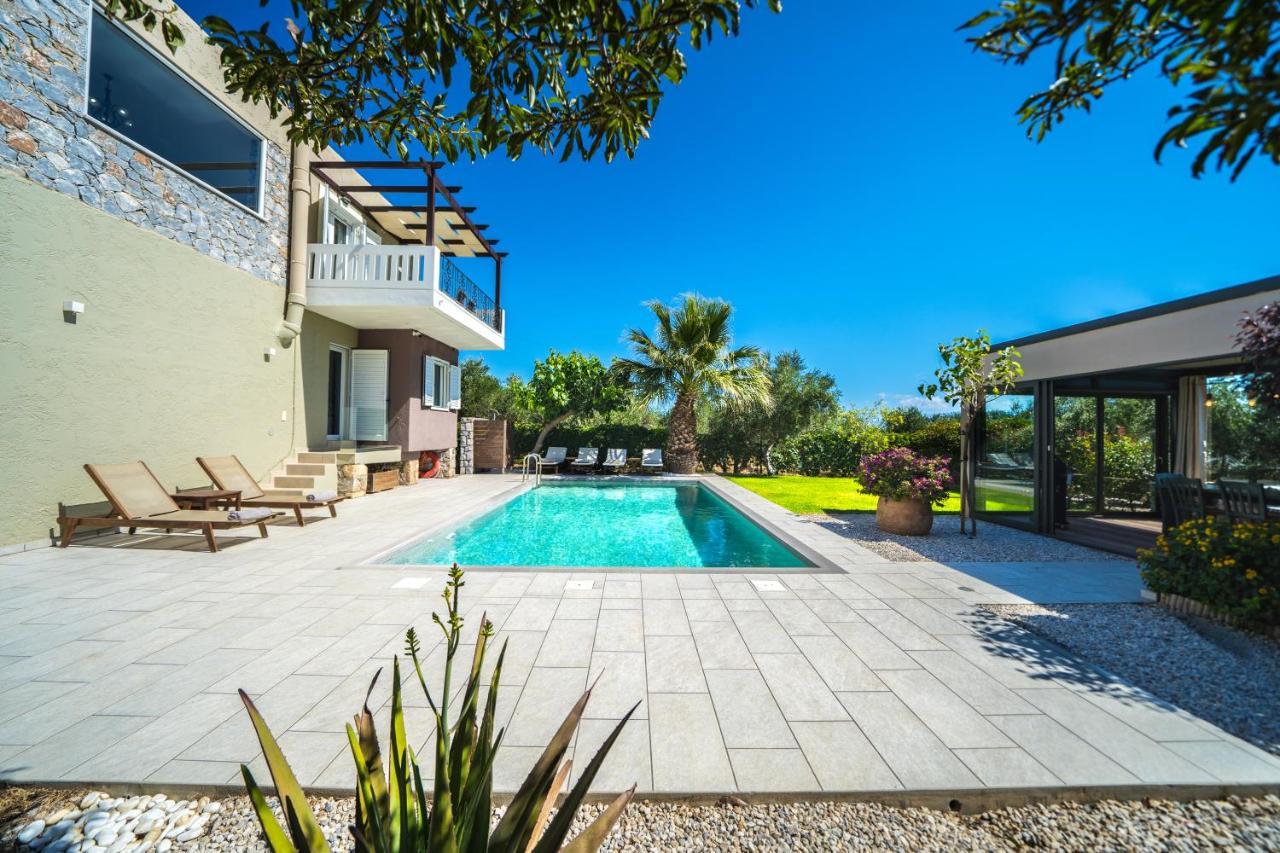קיסאמוס Petronila Luxury Villa With Heated Private Pool מראה חיצוני תמונה