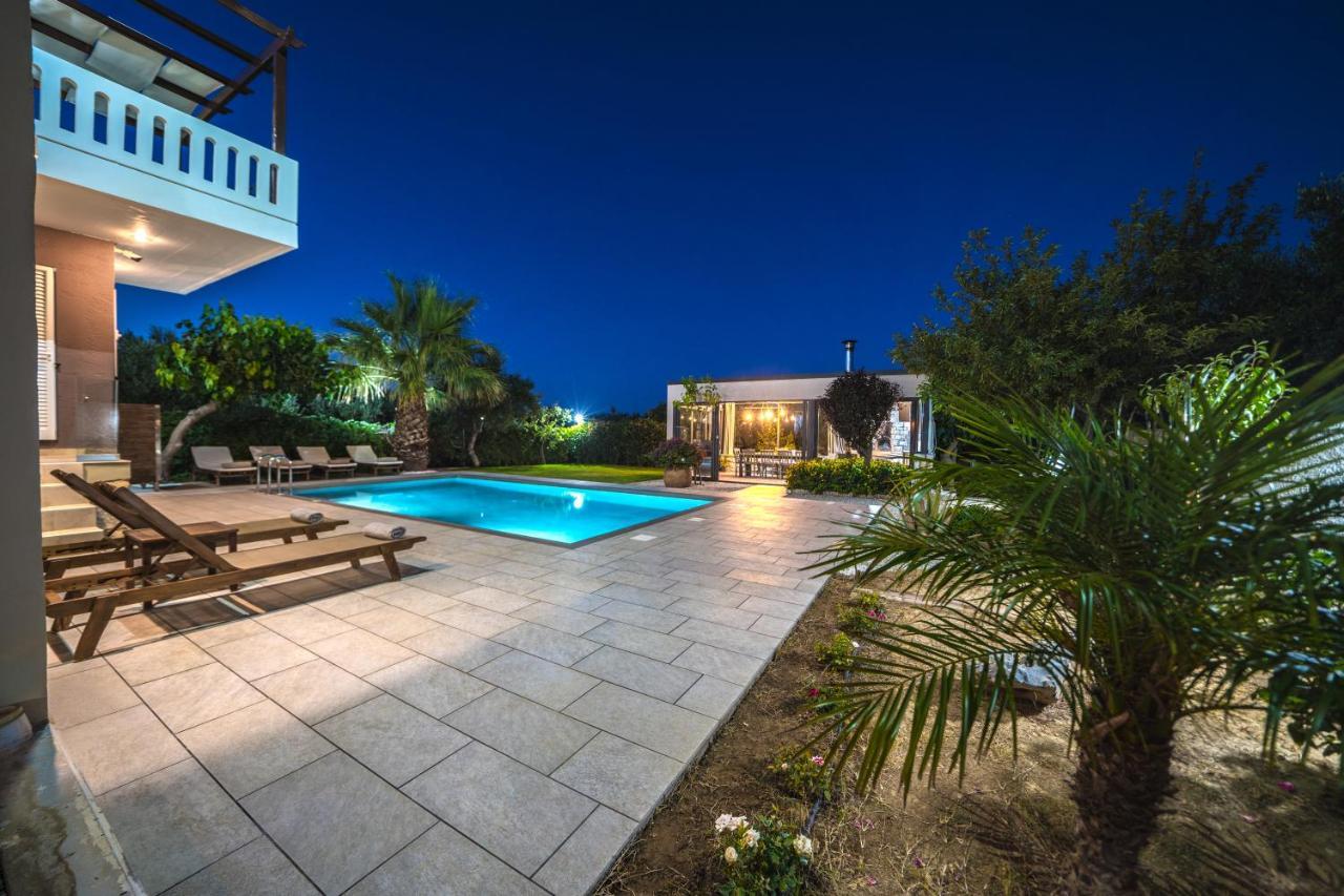 קיסאמוס Petronila Luxury Villa With Heated Private Pool מראה חיצוני תמונה