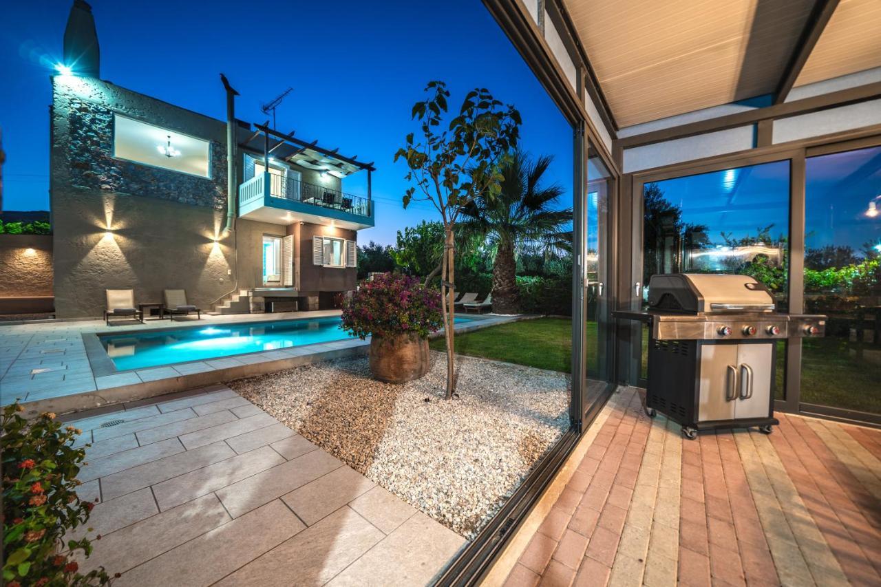 קיסאמוס Petronila Luxury Villa With Heated Private Pool מראה חיצוני תמונה