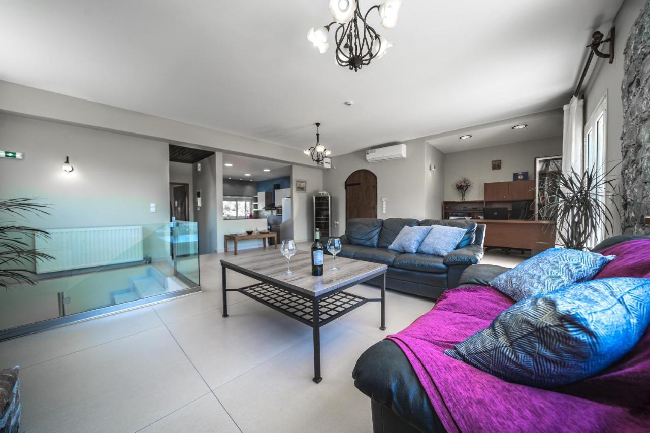 קיסאמוס Petronila Luxury Villa With Heated Private Pool מראה חיצוני תמונה